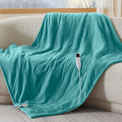 Bedsure Electric Blanket King Size - Dual Control Heated Blanket King Size, Fast Heating with 10 Time Settings & 10 Heat Settings, Warm Gift for Grandma (100x90 inches, Grey)