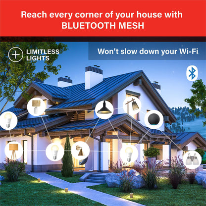 Sengled Alexa Light Bulb, Bluetooth Mesh Smart Light Bulbs, Smart Bulbs That Work with Alexa Only, Dimmable LED Bulb E26 A19, 60W Equivalent Soft White 800LM, Certified for Humans Device, 4 Pack