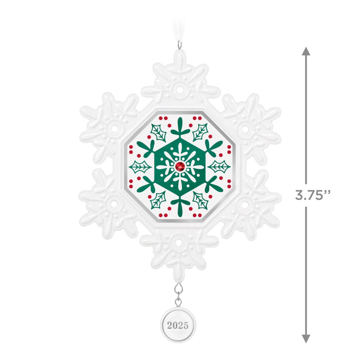 Hallmark Keepsake Christmas Ornament, Snowflake 2025, Porcelain, Snowflake Gifts