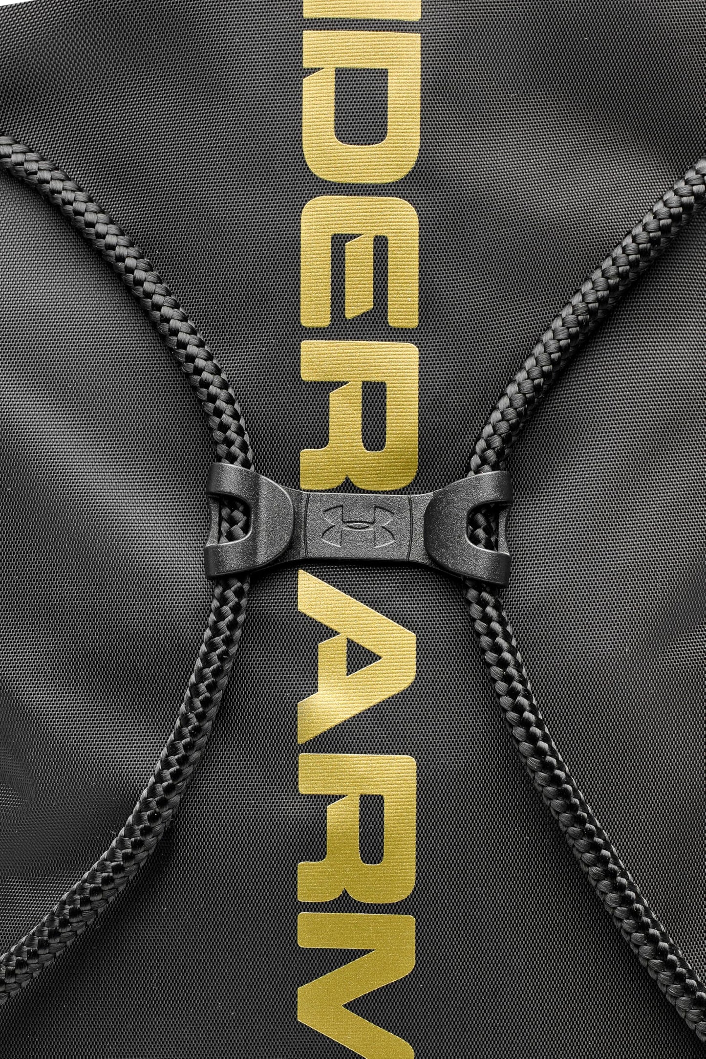 Under Armour Unisex-Adult Ozsee Sackpack , Black (010)/Metallic Gold , One Size Fits All