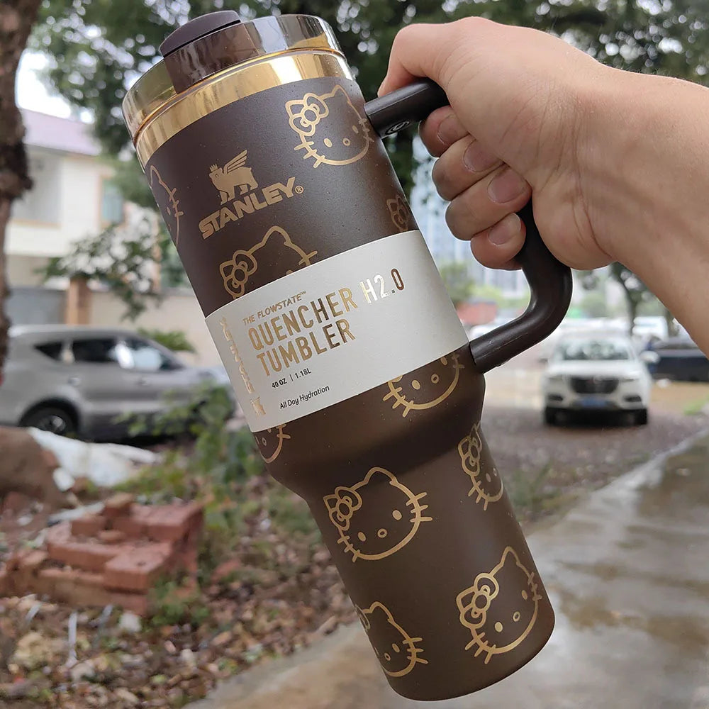 X PINK Stanley Quencher H2.0 Tumbler – 40 oz Travel Cup