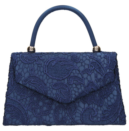 Swanky Swans Womens Jena Clutch Blue (Navy Blue) ,6.5x16x24 cm (W x H x L)