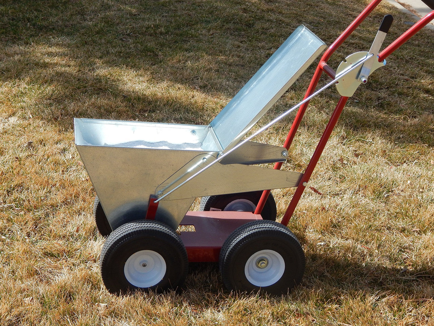 Newstripe NewLiner HD 50 lb Heavy Duty Dry Line Marker (Part #10001744) | Precision 2" or 4" Lines | Galvanized Steel | 10” Flat Free Tires | For Baseball, Tracks & Events | Made in USA