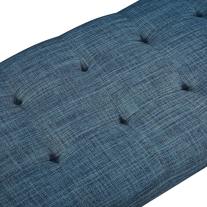 Amazon Basics Modern Haraden Upholstered Button-Tufted Bench