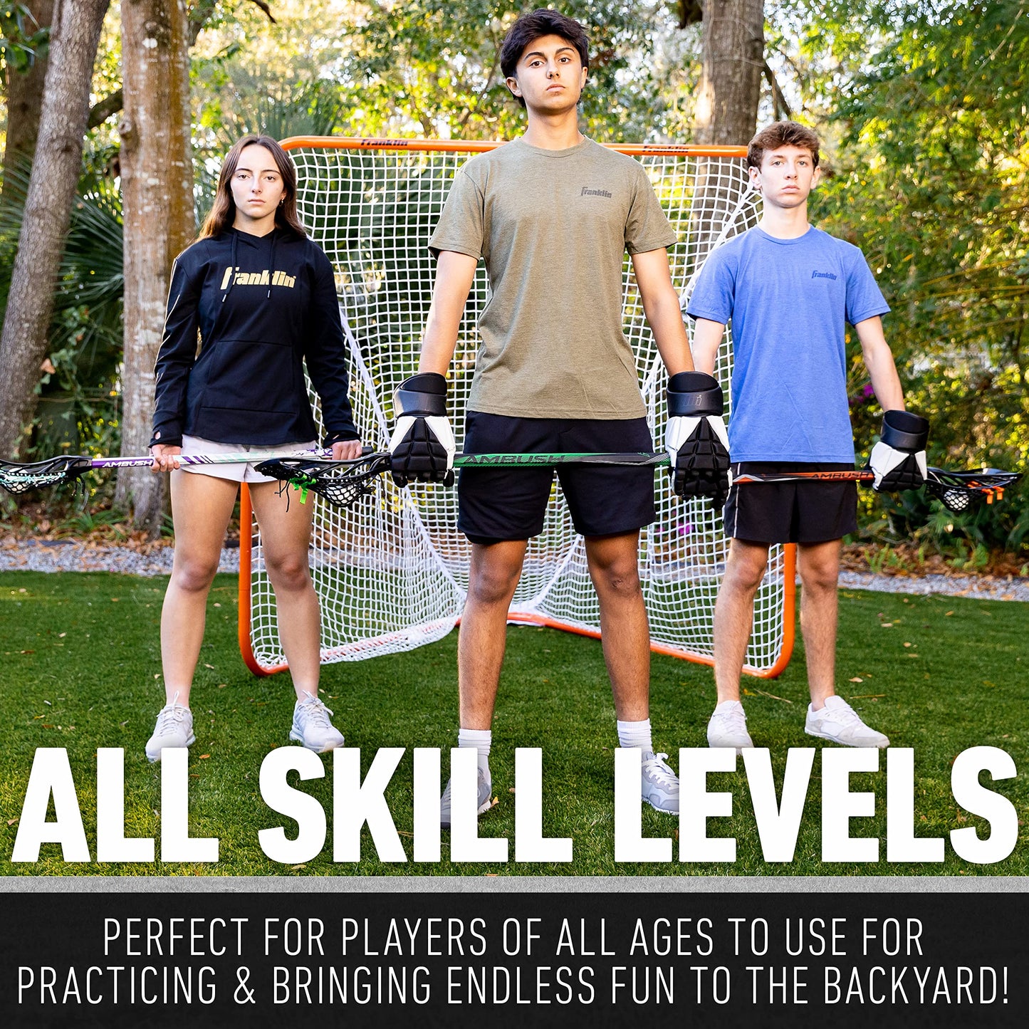 Franklin Sports Official Quikset Lacrosse Goal - 6' x 6'