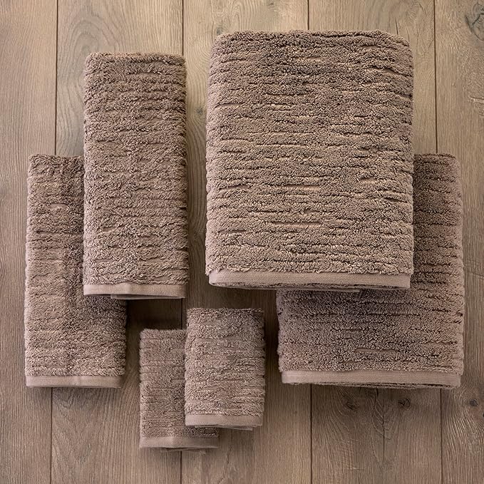 SKL Home CloudSoft 100% Cotton Luxury 6-Piece Towel Set, 600 GSM, Ultra Plush &