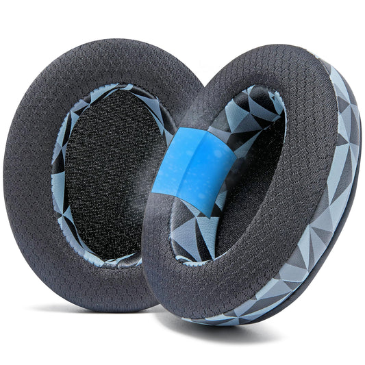 WC Freeze Crusher - Cooling Gel Earpads Compatible with Skullcandy Crusher, by Wicked Cushions - Fits Skullcandy Crusher & Hesh 3 Headphones, Soft Memory Foam, Cooler for Longer | Geo Grey