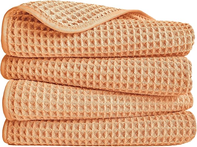POLYTE 430 GSM Microfiber Lint Free Hand Towel, 16 x 30 in, 4 Pack