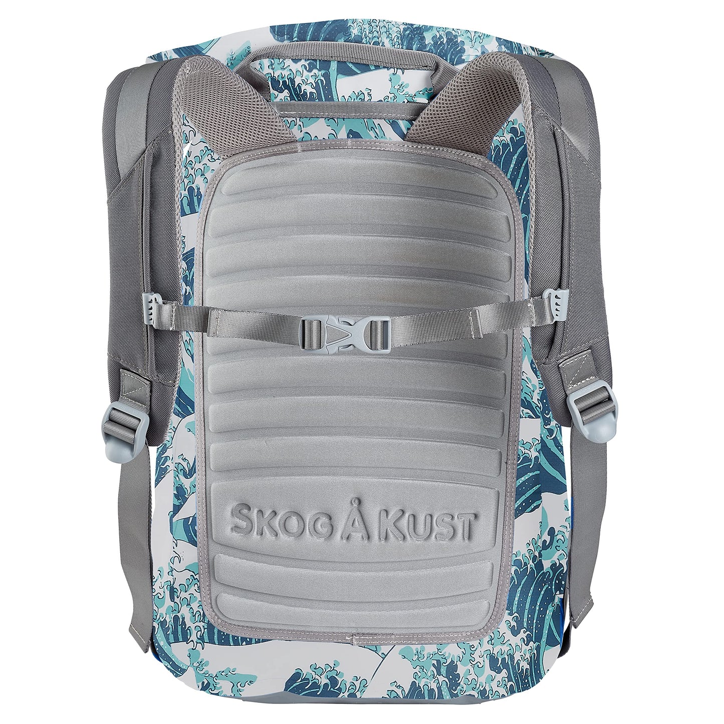 Skog Å Kust BackSak Heavy Duty Waterproof Backpack - Gear Bag for Sports, Travel, & More - 35L Waves