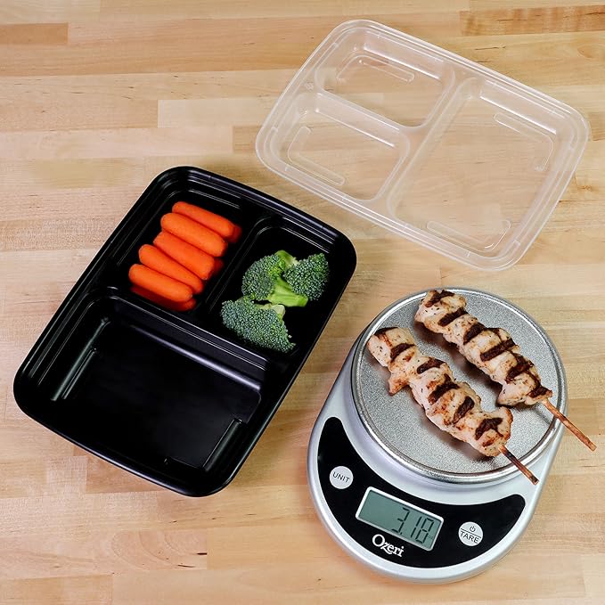 Freshware Meal Prep Containers 3 Compartment