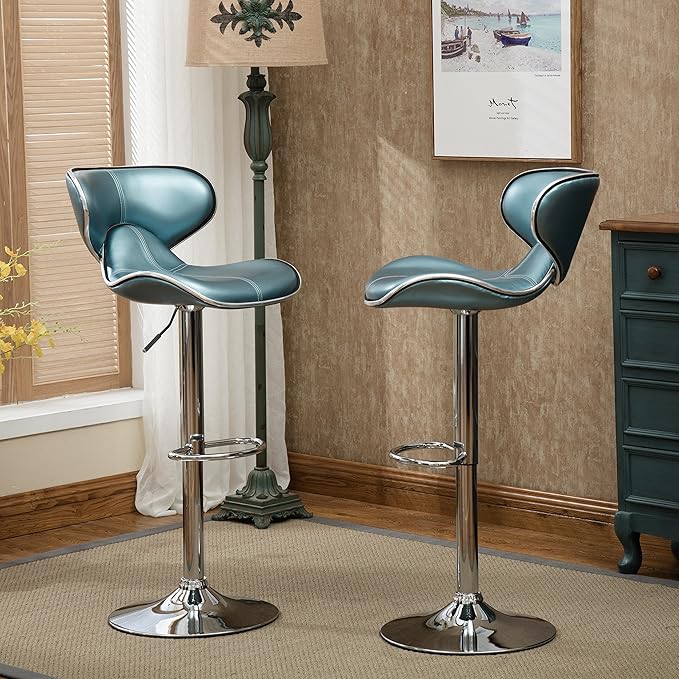 Roundhill Furniture Masaccio Cushioned Leatherette Upholstery Airlift