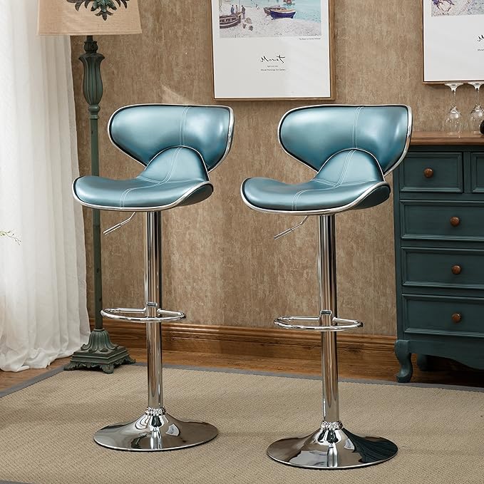 Roundhill Furniture Masaccio Cushioned Leatherette Upholstery Airlift