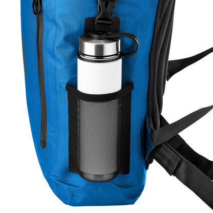 Skog Å Kust BackSåk Pro Waterproof Floating Backpack with Exterior Airtight Zippered Pocket | Blue, 35L