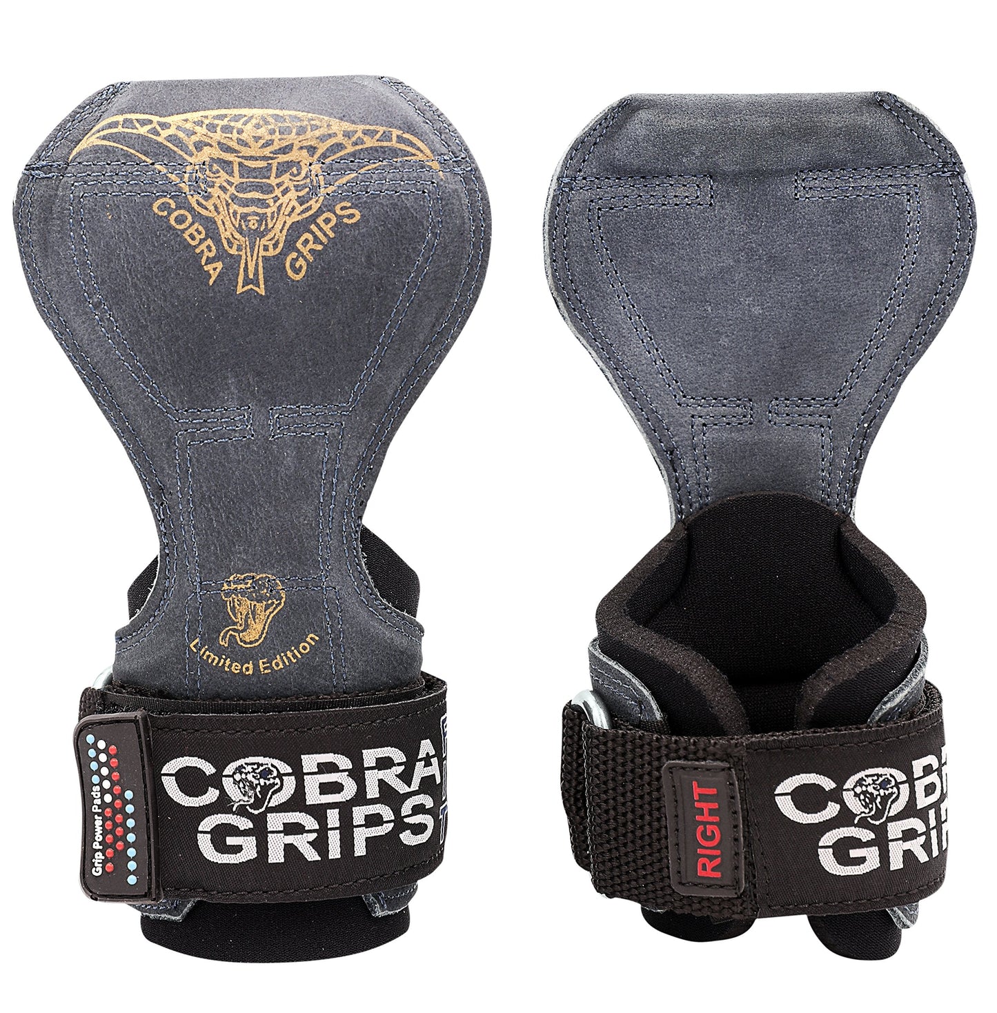 Cobra Grips PRO Weight Lifting Gloves Heavy Duty Straps Alternative Power Lifting Hooks for Deadlifts Adjustable Neoprene Padded Wrist Support Bodybuilding