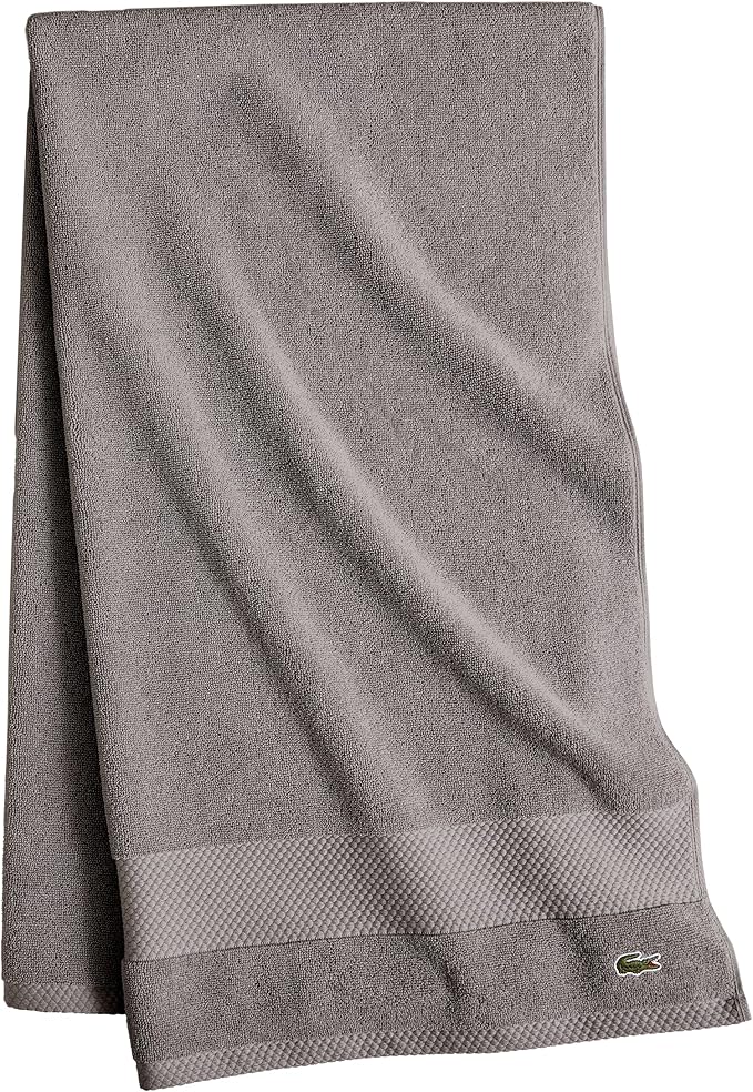 Lacoste Heritage 100% Supima Cotton Bath Sheet, Premium Super Soft Bath Towel