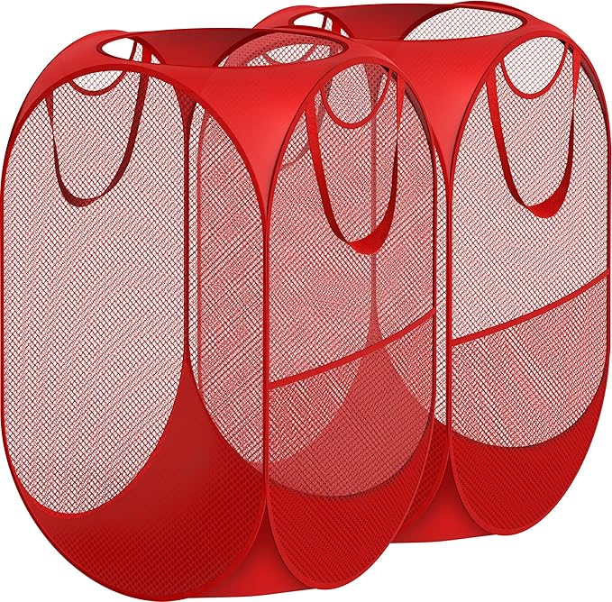 Simple Houseware Mesh Pop-Up Laundry Hamper Basket