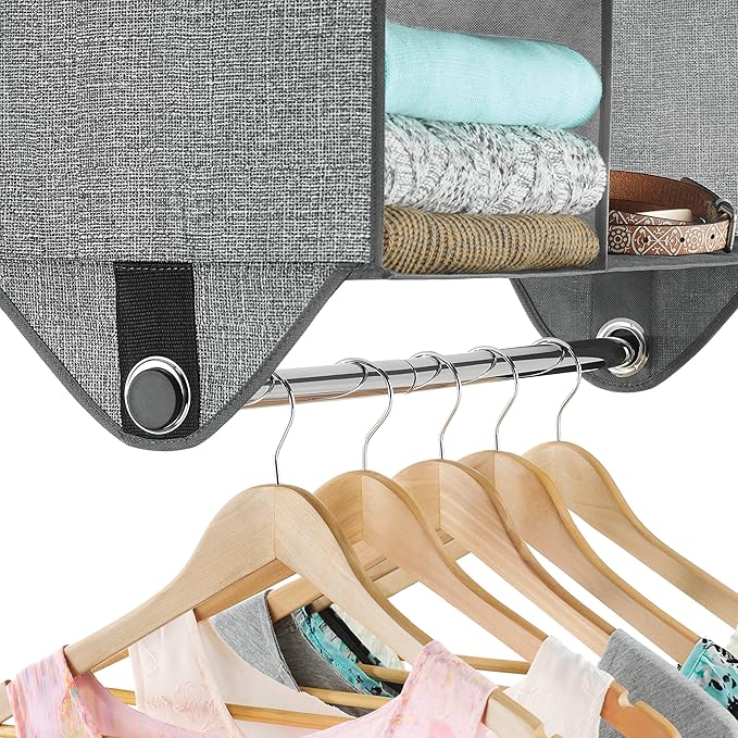 Whitmor 4 Section Fabric Closet Organizer Shelving