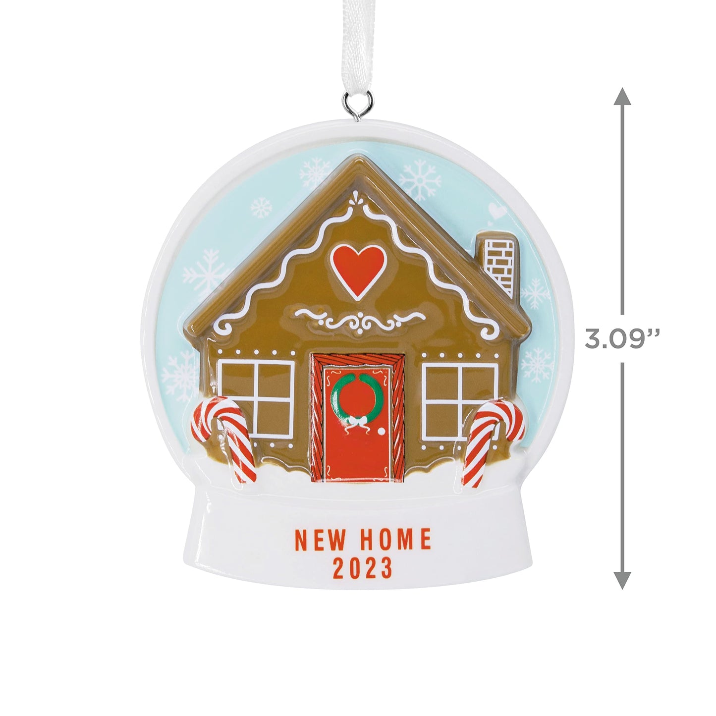 Hallmark Gingerbread House New Home 2023 Christmas Ornament, Premium Ceramic