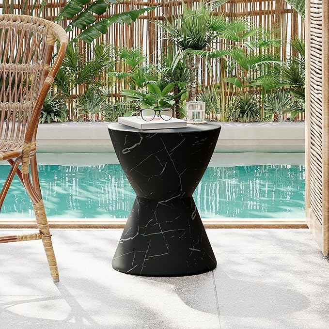 Christopher Knight Home Outdoor Side Table, Hourglass Shape Side Table