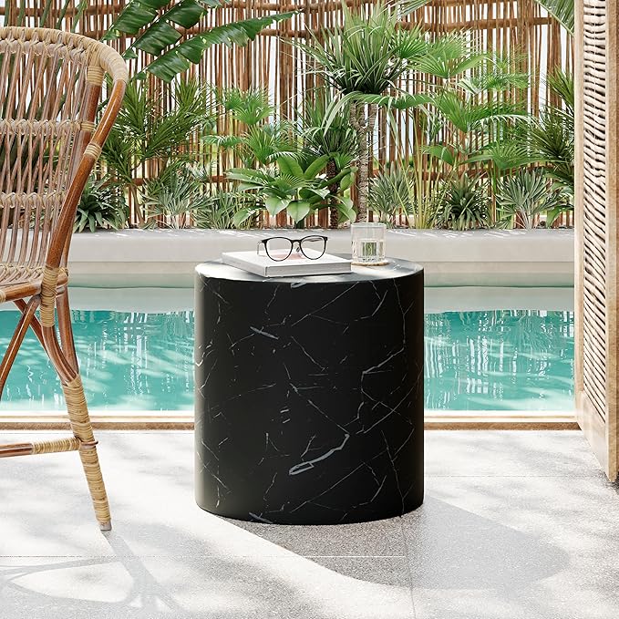 Christopher Knight Home Outdoor Round Side Table, Patio Garden Stool End Coffee