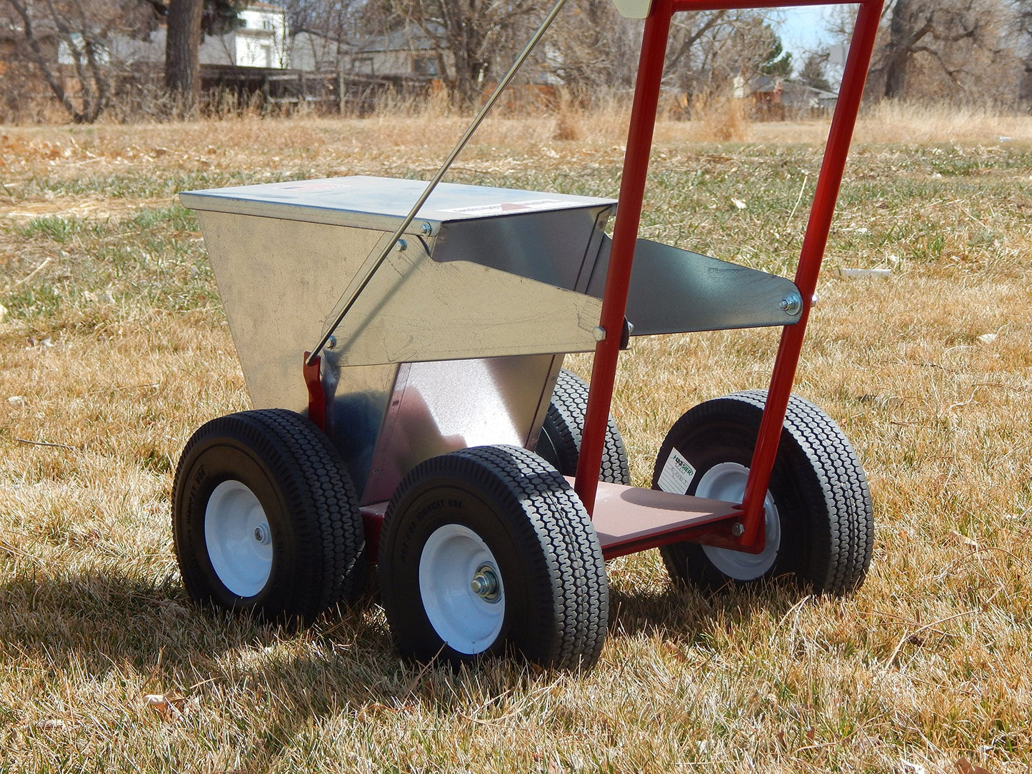 Newstripe NewLiner HD 50 lb Heavy Duty Dry Line Marker (Part #10001744) | Precision 2" or 4" Lines | Galvanized Steel | 10” Flat Free Tires | For Baseball, Tracks & Events | Made in USA