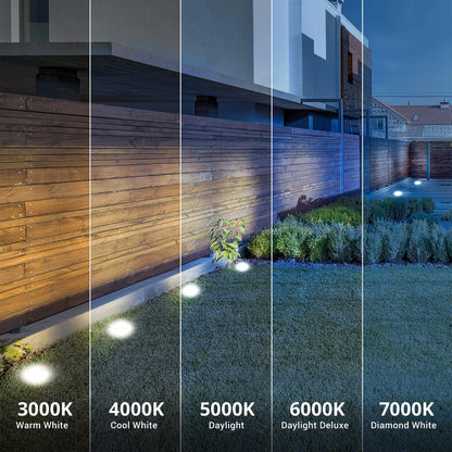 Sunco 12 Pack Solar Lights Outdoor Garden LED, Waterproof Landscape Pathway Light Fixture, Dusk to Dawn, Yard Patio Ground Lights, Deck, Cross Spike Stake, 7000K Diamond White.