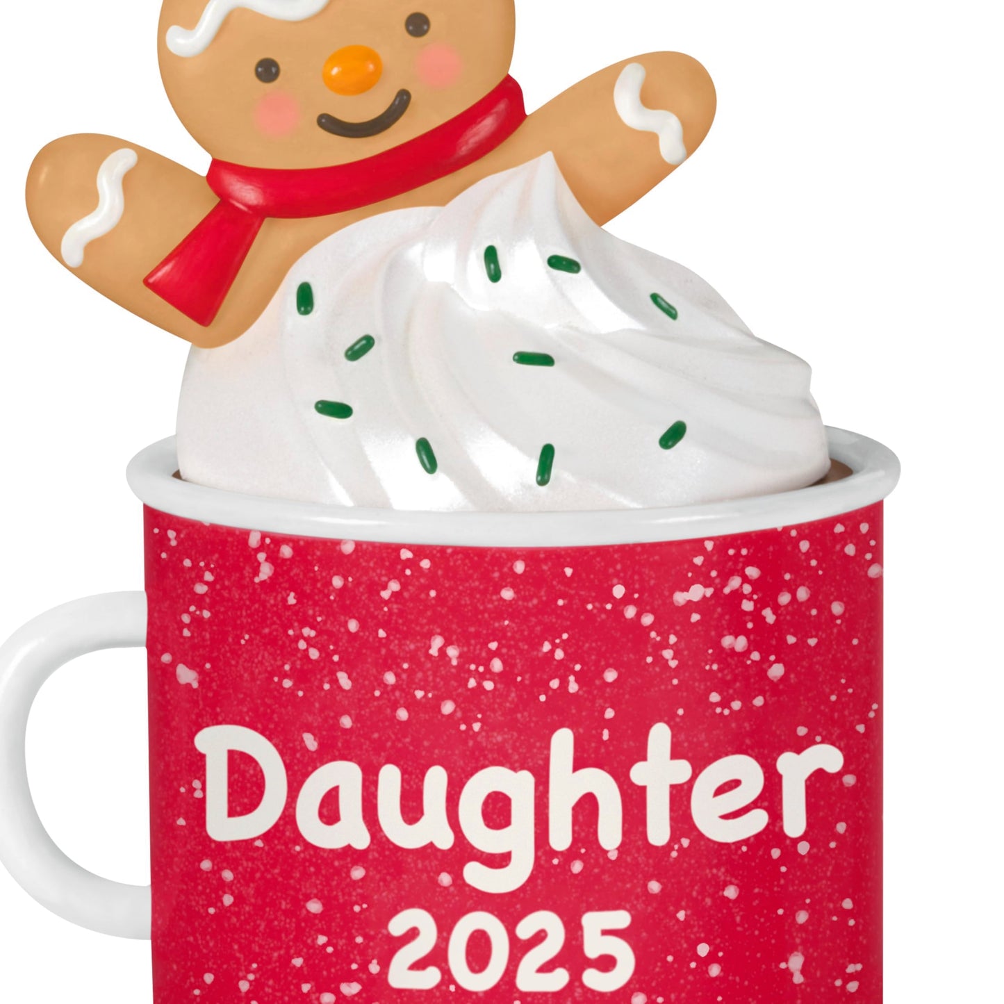 Hallmark Keepsake Christmas Ornament, Daughter Gingerbread Girl in Mug 2025