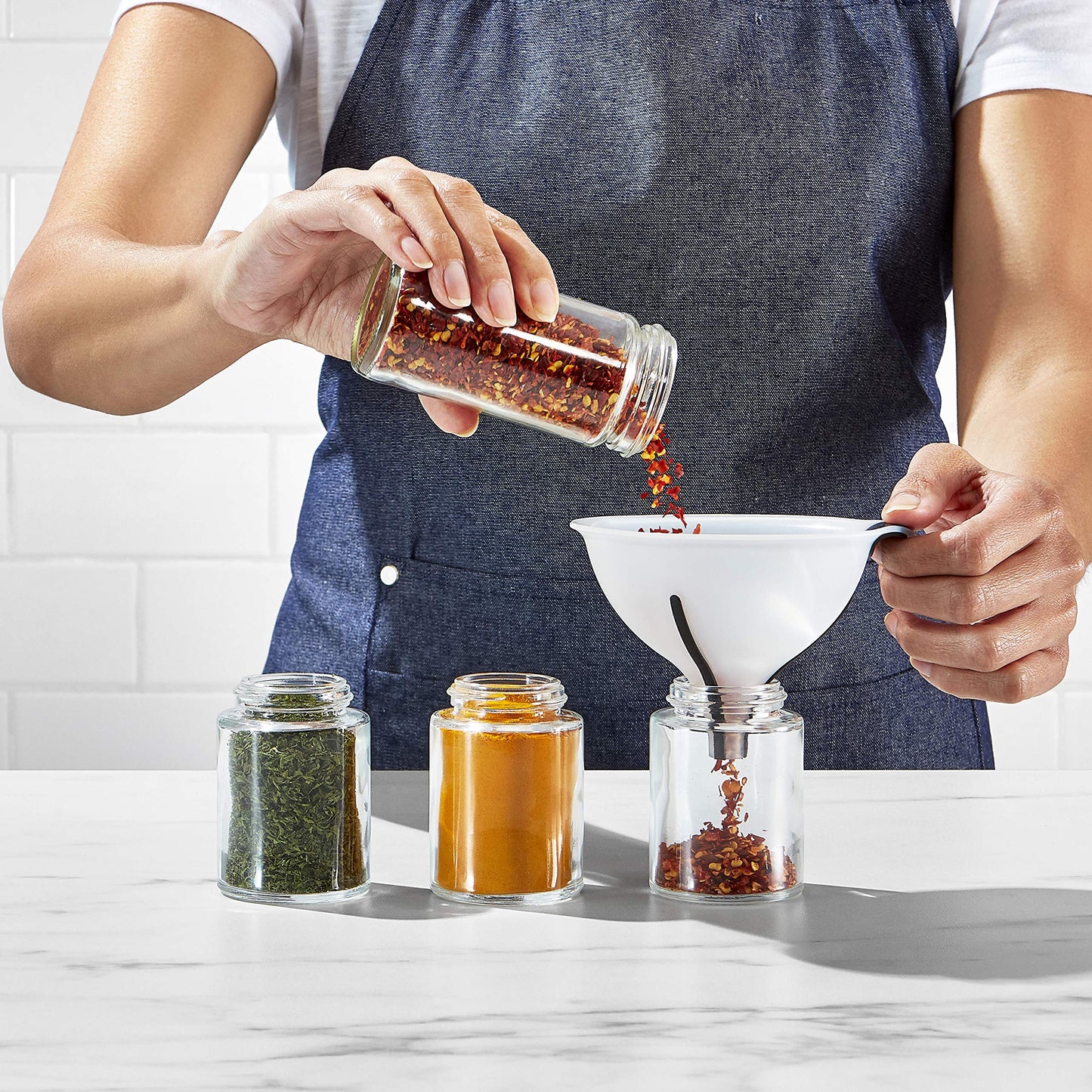 OXO Good Grips Chef's Squeeze Bottles (5-Pack) and Funnel Set
