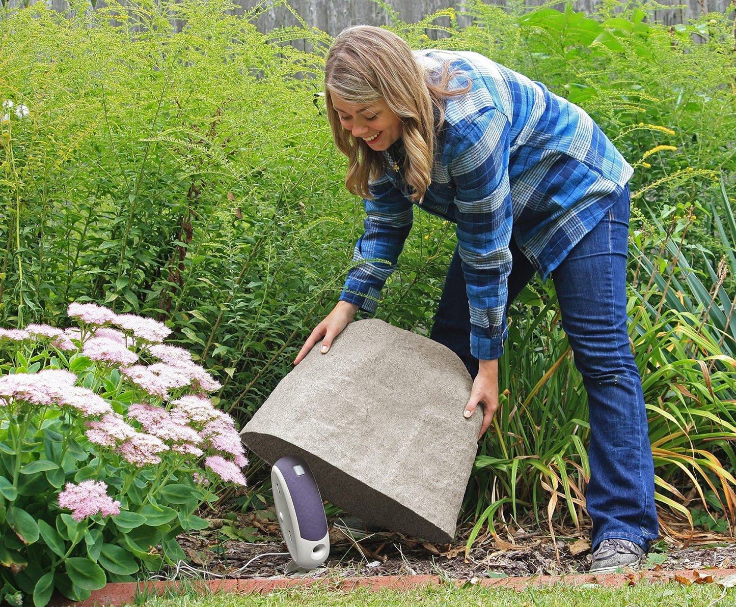 Emsco Group Landscape Rock – Natural Sandstone Appearance – Small – Lightweight – Easy to Install & 2182 Medium – Lightweight Landscape Rock-Resin, Sandstone