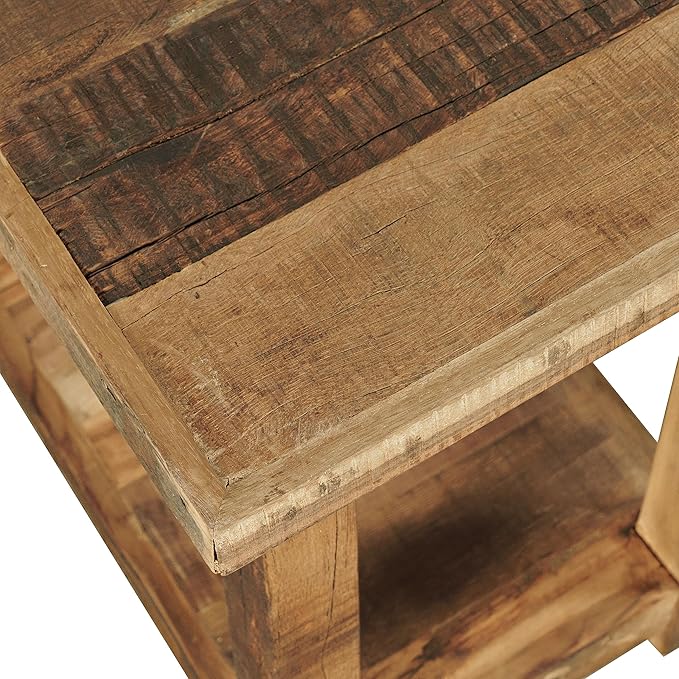 Jofran Reclaimed Acacia Wood Chairside End Table