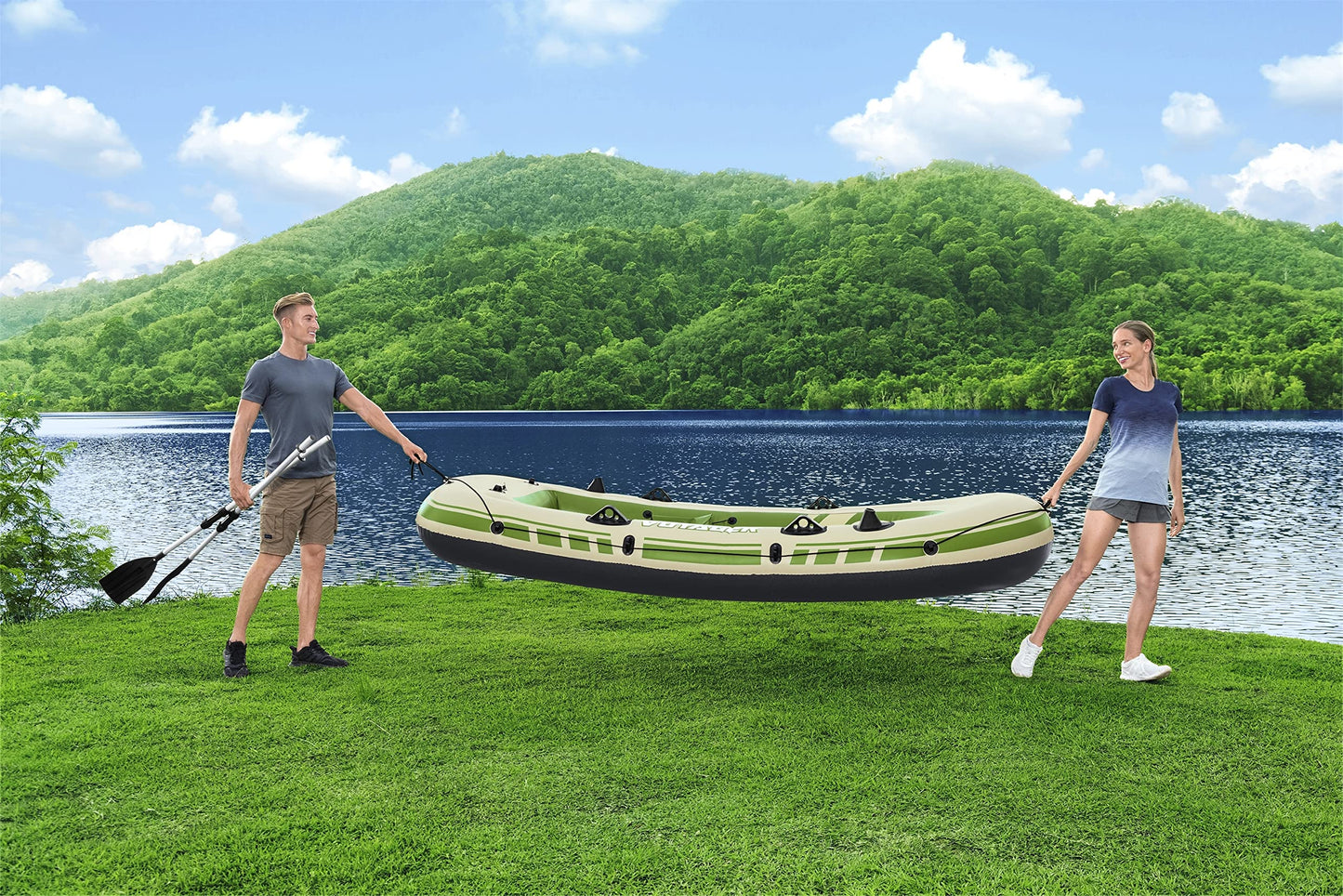 Hydro-Force Voyager X3 Inflatable Raft Set 9'8"