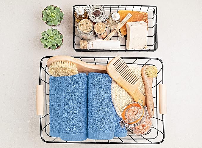 Utopia Towels 24 Pack Cotton Washcloths Set, 100% Ring Spun Cotton, Highly
