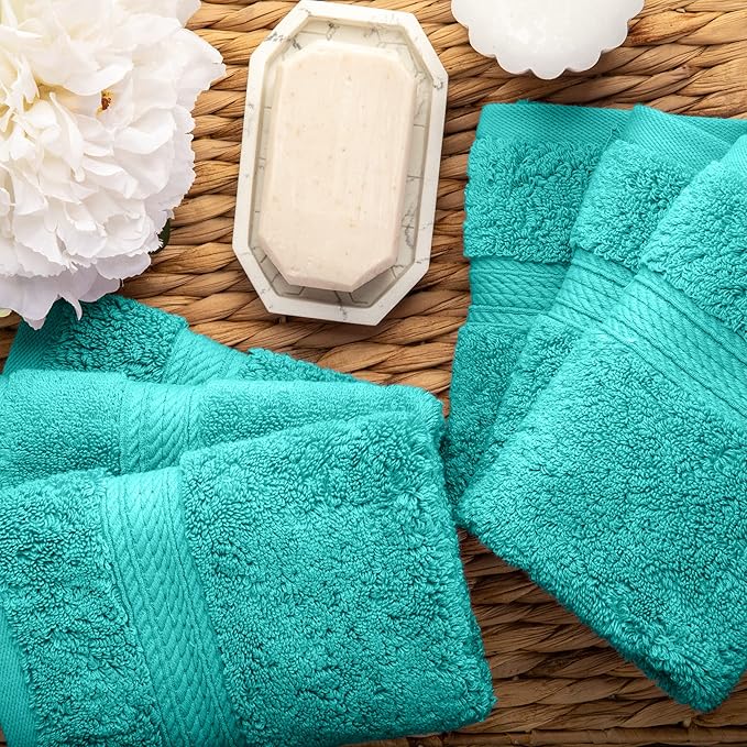 SUPERIOR Solid Egyptian Cotton Face Towel Set