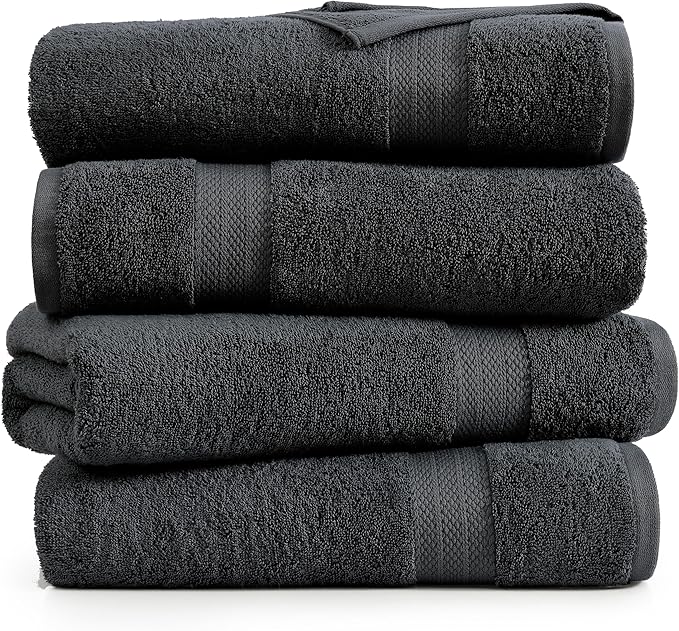 LANE LINEN Bath Towels 4 Pack