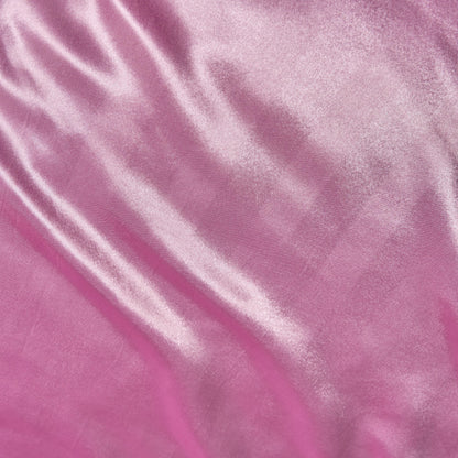 Juicy Couture Silky Satin Damask Sheet Set - Luxury Pink Bedding - Smooth Striped Sheets - Full Size