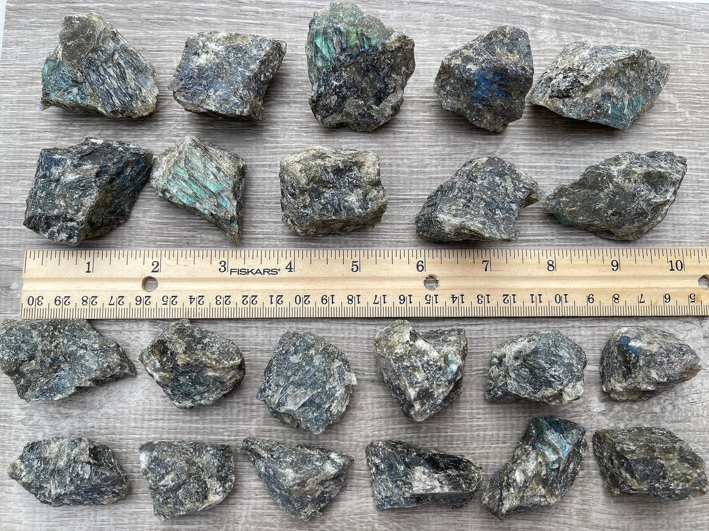GAF TREASURES 1 Pound Raw Labradorite - Natural Labradorite Stone, Natural Rough Labradorite, Labradorite Rough, Labradorite Rocks (Labradorite)