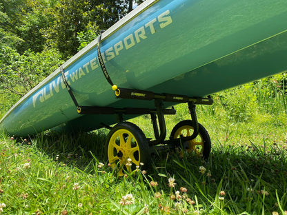 Suspenz Fishing Kayak Cart Trolley | Heavy Duty Canoe Carrier Trailer with Adjustable Bi-Directional Bunker Bars and Airless Wheels | Catch-All Universal Airless Cart (22-9909)