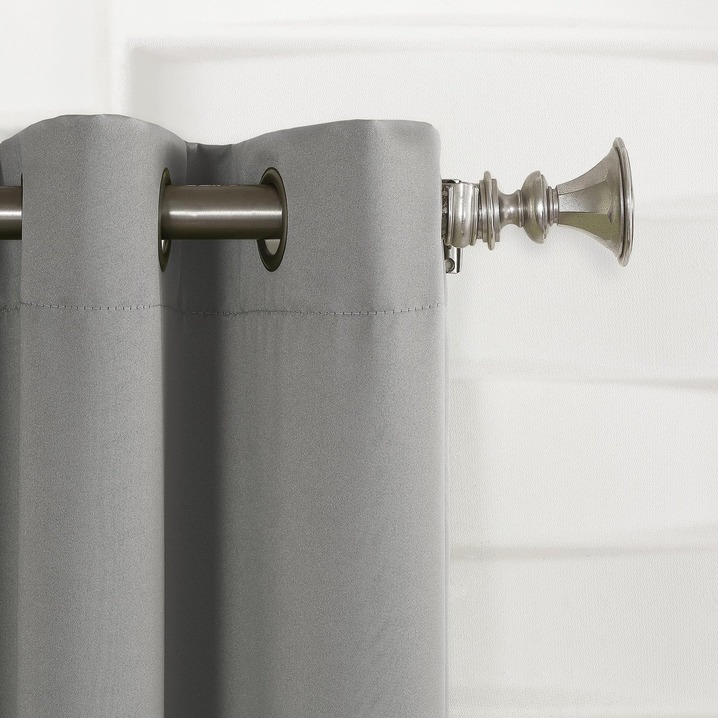 Sun Zero Easton Energy Saving Blackout Grommet Curtain Panel, 40" x 84", Gray