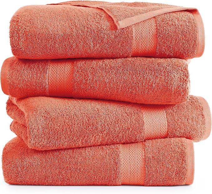 LANE LINEN 100% Ring Spun Cotton Bath Towels