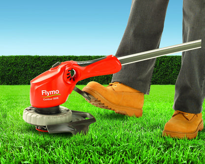 Flymo Contour 500E Electric Grass Trimmer and Edger, 500 W, Cutting Width 25 cm, Orange