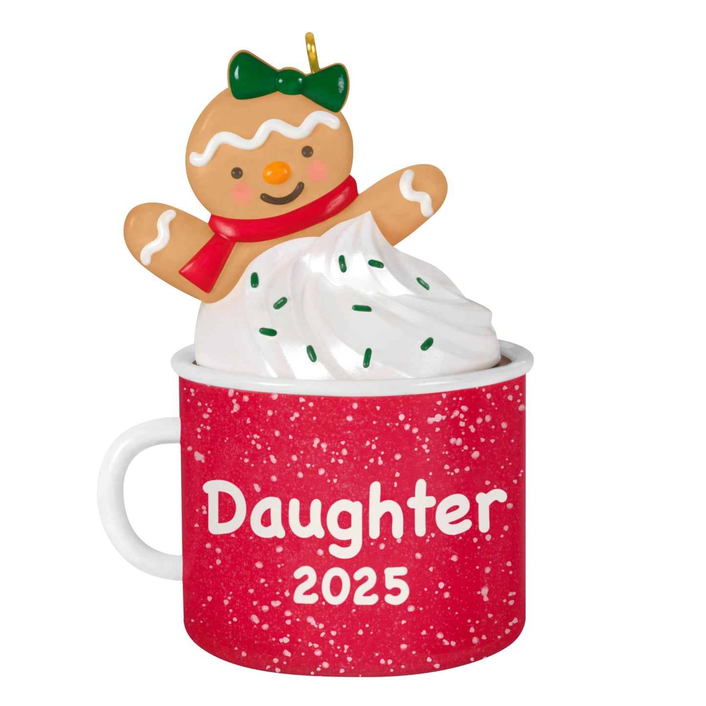 Hallmark Keepsake Christmas Ornament, Daughter Gingerbread Girl in Mug 2025