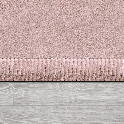 Paco Home Nursery Area Rug Kids Rug For Bedroom Girls Boys Soft Non-slip Modern, Size:200x280 cm, Colour:Pink-Rose