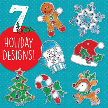 Creativity for Kids Holiday Easy Sparkle Window Art Craft Kit: Create 7 Window Art Designs, Holiday Crafts, Christmas Crafts for Kids, Christmas Activities for Kids (Ages 6+)