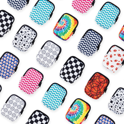 Water Cup Bottle Pouch Accessory | Compatible with Stanley Tumbler| Great for Workouts, Gym, Running, Walking, Sports| Keeps Cards, Keys, and Earphones Safe| Fun and Cute Designs (Checkered)