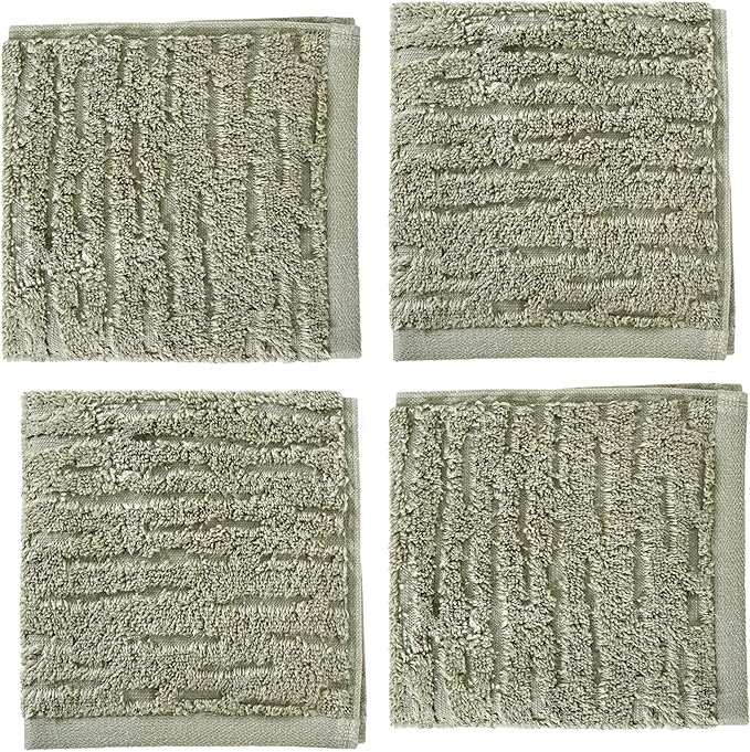 SKL Home CloudSoft Cotton Luxury 4-Piece Washcloth Set