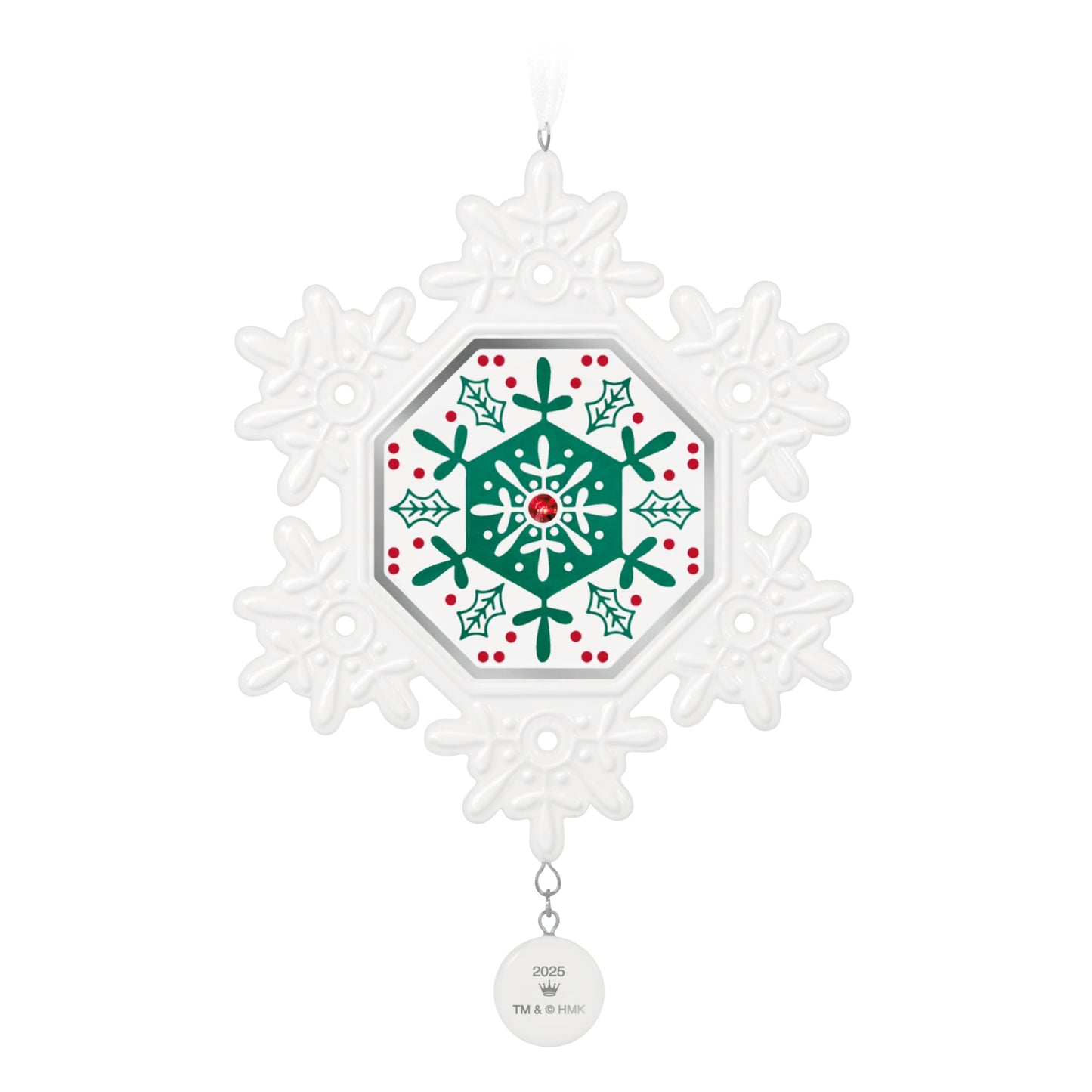 Hallmark Keepsake Christmas Ornament, Snowflake 2025, Porcelain, Snowflake Gifts