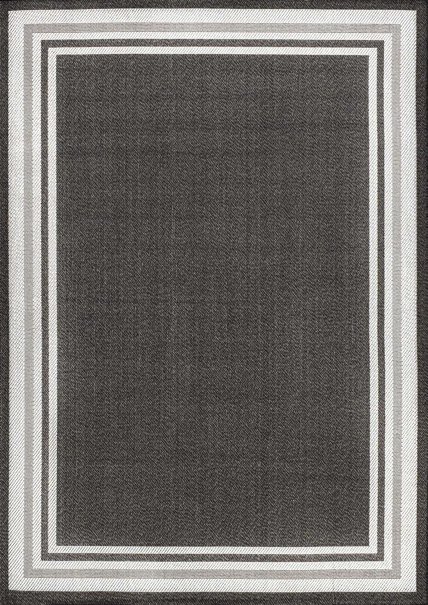 JONATHAN Y Border Stripe Indoor Outdoor Area Rug 8X10 Black/Cream, James Modern for Backyard, Patio, Porch, Easy-Cleaning, High Traffic, Pet-Friendly, Non-Shedding (SMB201C-8)