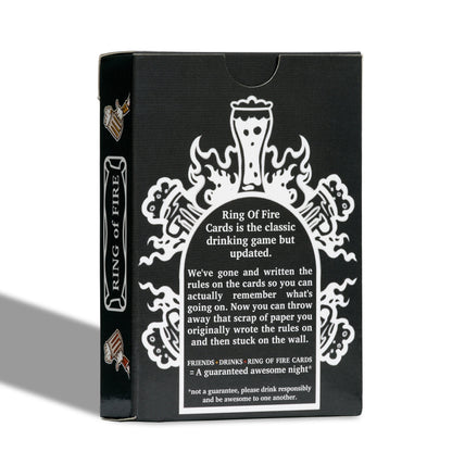 Ring of Fire Cards - The Drinking Game with All the Rules Illustrated on the Cards - Great For Students, Stag and Hen Parties and Pre-drinks