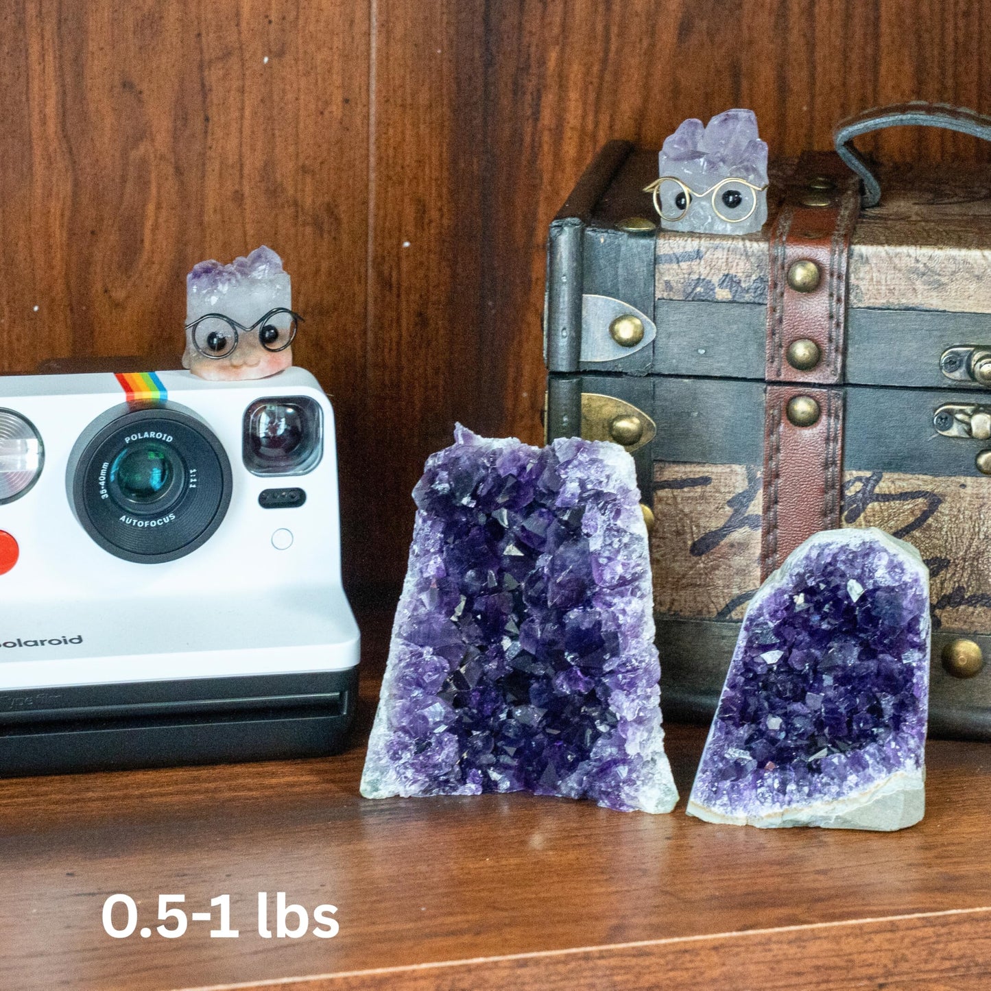 TRUENERGY Natural Amethyst Cluster Quartz Crystal – 0.5 To 1.0 lbs Grade A+ Raw Dark Purple Geode Stone from Uruguay Amatista Piedra – Great for Home Decoration, Meditation, Chakra Work, Stress Relief (0.5-1 lbs)