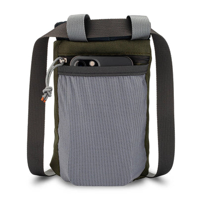 Oso Supply Co - Chalk Bag for Rock Climbing, Bouldering Chalk Bag Bucket with Quick-Clip Belt, Zippered Pockets and Pouch - Perfect Indoor/Outdoor Rock Climbing Gear Equipment (Olive)